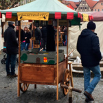 Mittelaltermarkt, Markus der Mäusegaukler, Bad Neustadt an der Saale, Mäuseroulette.
