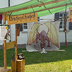Der Mäusegaukler, das wahrscheinich schönste Mäuseroulette der Welt, eine Maus oder was auch immer zum Marktwochenende im Kloster Bad Schussenried gehört, der Markt fand im rahmen von 500 Jahre Bauernkrieg und der Landesausstellung UFFRUR statt. UFFRUHR
