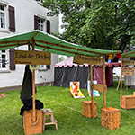 Der Mäusegaukler, das wahrscheinich schönste Mäuseroulette der Welt, eine Maus oder was auch immer zum Marktwochenende im Kloster Bad Schussenried gehört, der Markt fand im rahmen von 500 Jahre Bauernkrieg und der Landesausstellung UFFRUR statt. UFFRUHR