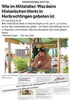  - Presseartikel, Zeitungsartikel, Markus der Mäusegaukler, Mäuseroulette, aus der Heidenheimer Zeitung ankündigung für Herbrechtingen.