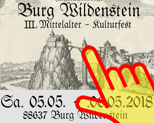Klickbild Flyer Burg Wildenstein 2018