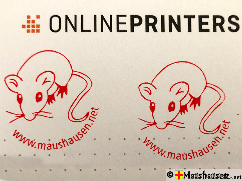 Stempelabdruckrot Logo Maus und www.maushausen.net