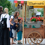 Mittelaltermarkt, Markus der Mäusegaukler, mittelalterlicher Markt, Mäuseroulette, Mäuseschatz, Mäusespiel, Schloss Glatt, Wasserschloss, Wasserschloß, Sulz am Nekar.