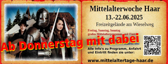 Werbemittel für die Mittelaltertage Haar