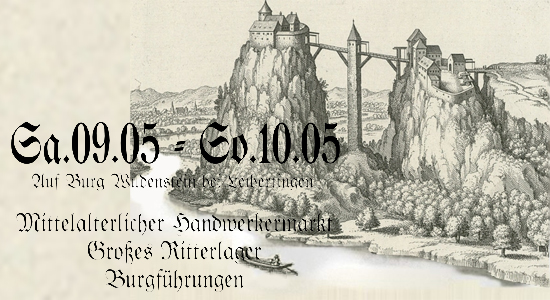 Plakat Burg Wildenstein