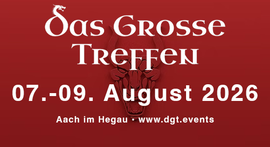 Hinweis, Plakat für das DGT vom 7. bis 9. August in Aach im Hegau