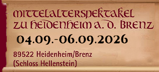 Veranstaltungswerbung Heidenheim 04.- 06. September 2026